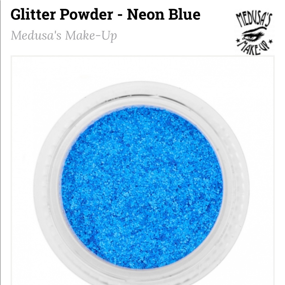 NEON BLUE Medusa Makeup Glitter Pot NWT - Picture 4 of 8